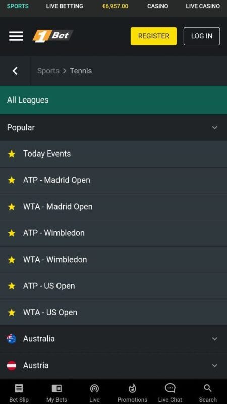 1bet Tennis Bookmaker In Indonesia   