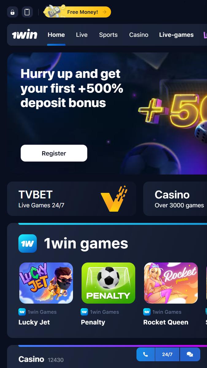 1win main mob betting