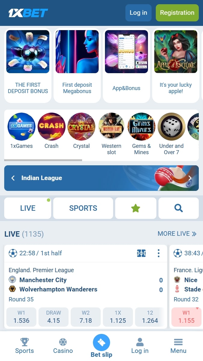 1xbet Political Betting Page