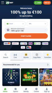 20bet Brazil