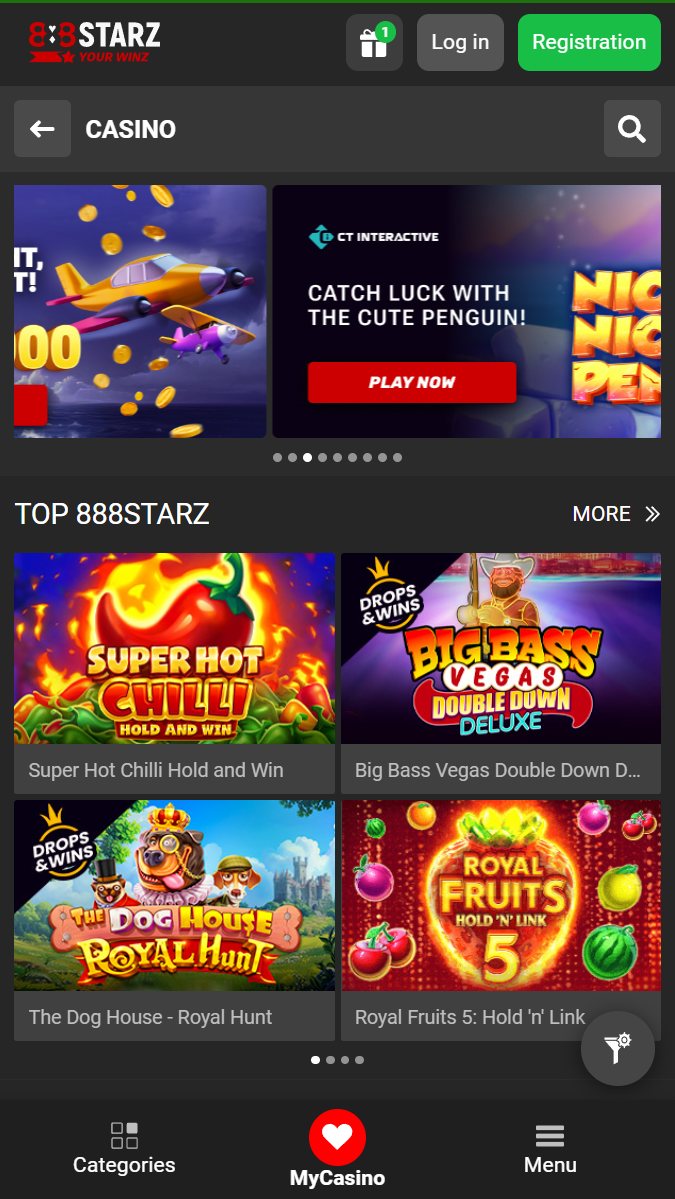 888starz Casino website