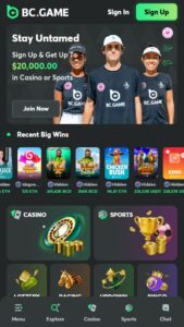 BC.Game Casino website