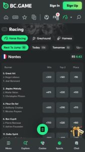 Live horse racing betting