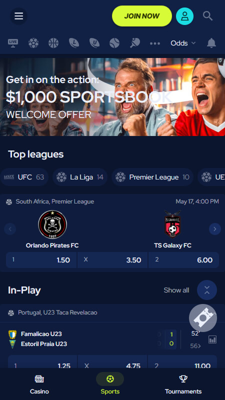 BetBeast Bookmaker main page