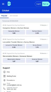 Popular cricket events to bet on at BlueBet 
