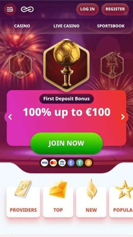 Casino Infinity new bookie in Switzerland