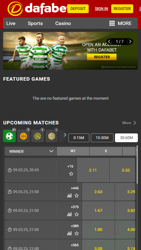 Dafabet Betting App in the UK