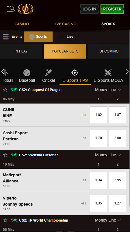 Legiano Bookmaker CS:GO betting