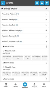 Horse racing betting in Australia