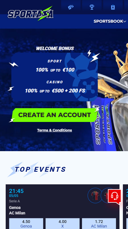 Sportaza UFC Bookmaker in France
