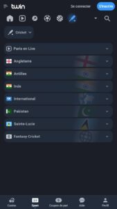 online cricket betting at Twin