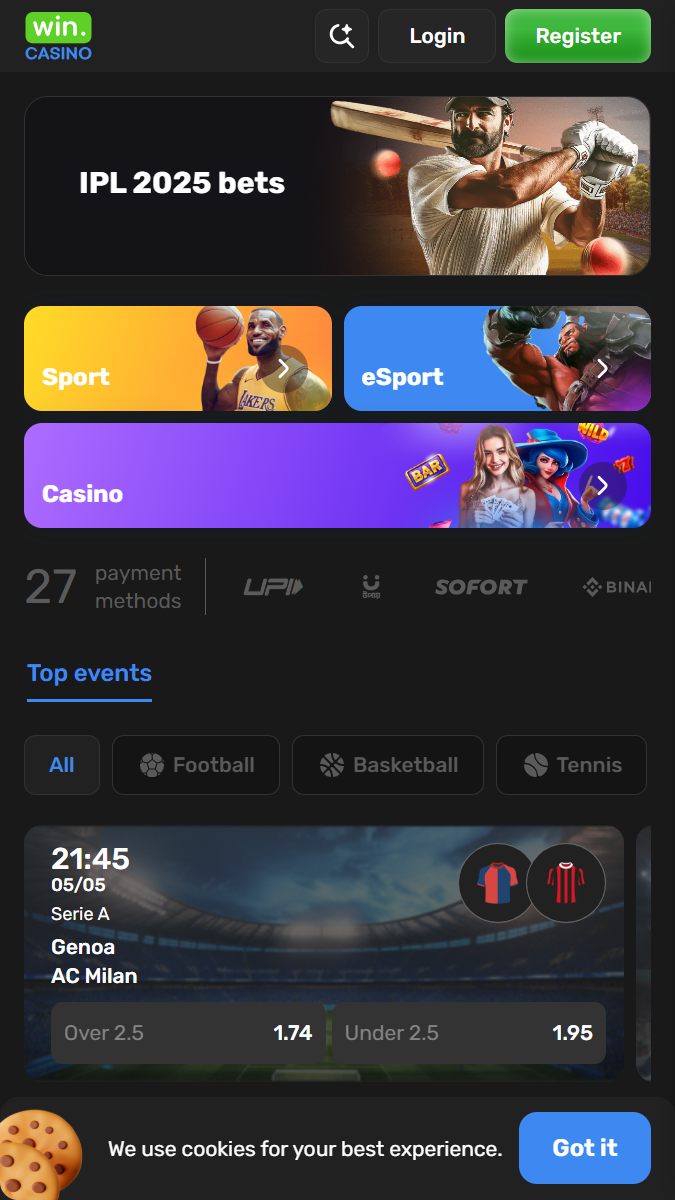 Win.Casino Political Betting Page