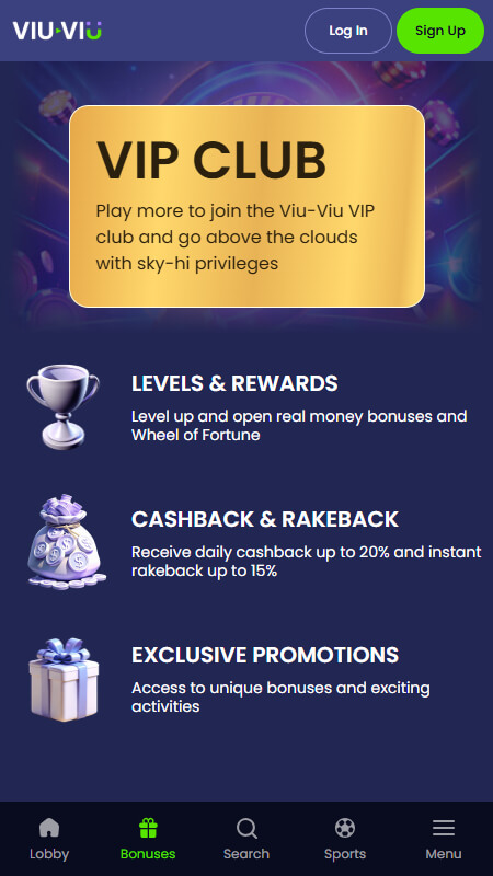 Viu Viu vip club offers