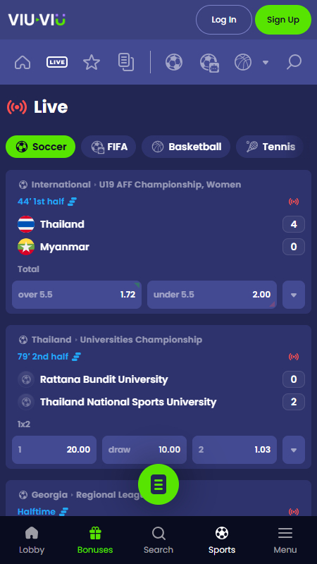Viu Viu live sports betting
