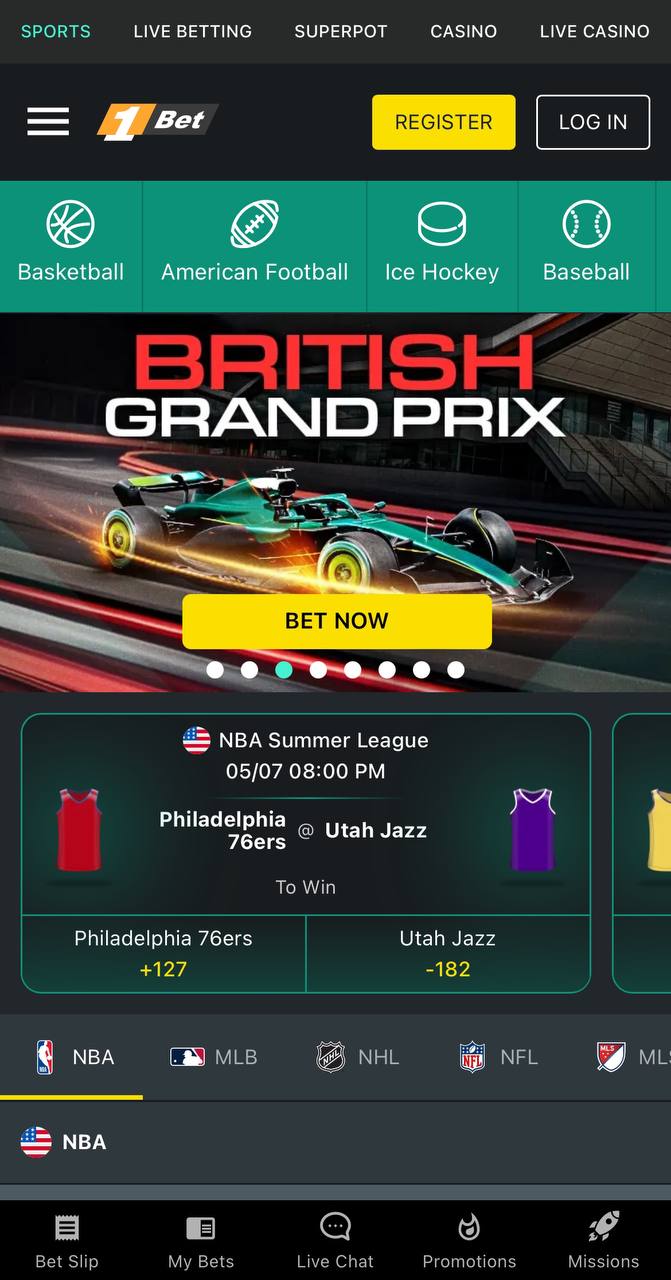 1bet Main Page