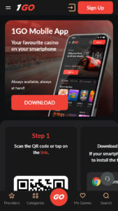 Mobile app 1go casino