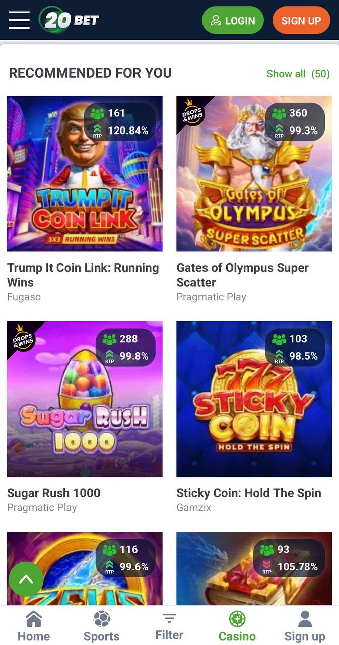 20bet casino