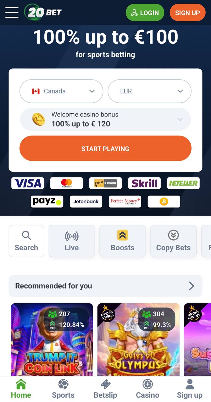 20bеt Main Page