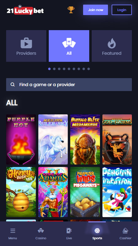 21LuckyBet online casino