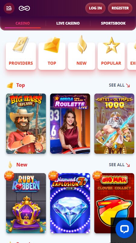 Casino Infinity games