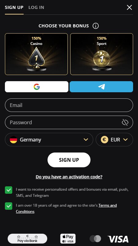 LEX start register account 