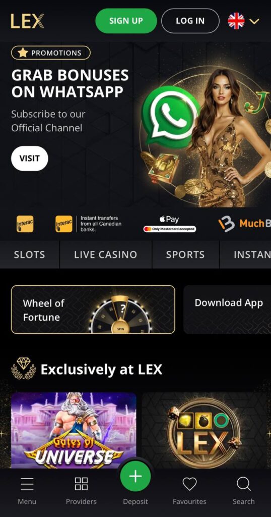 lexCasino Main Page