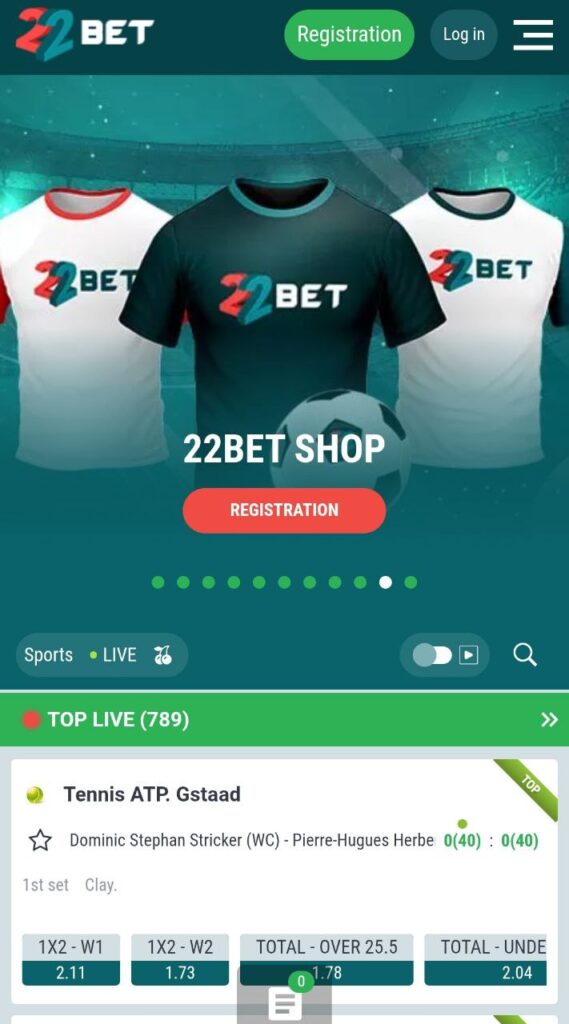 Main Page 22BET