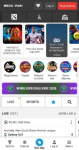 Megapari Main Page