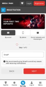 Megapari Registration