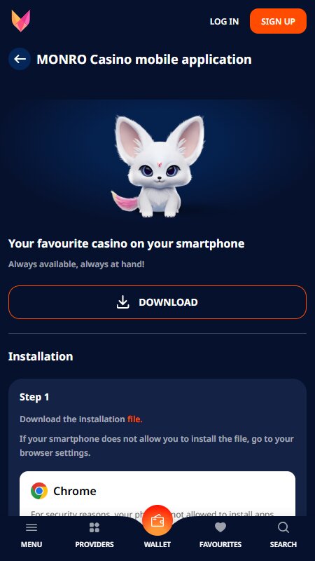 Monro mobile apps