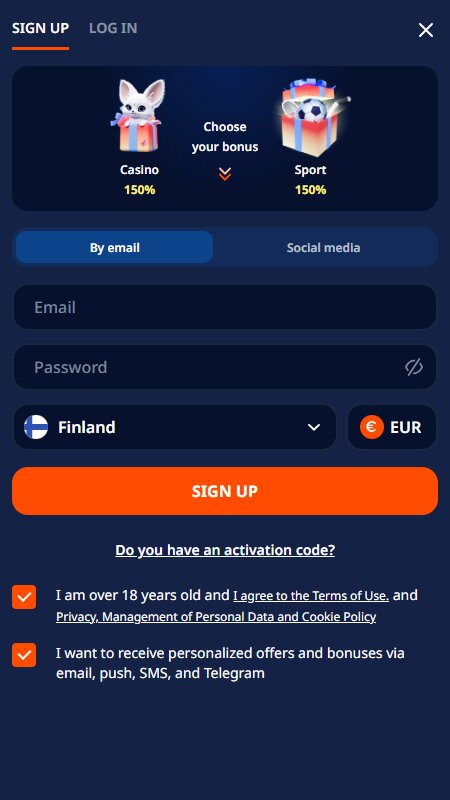 Monro register account Finland