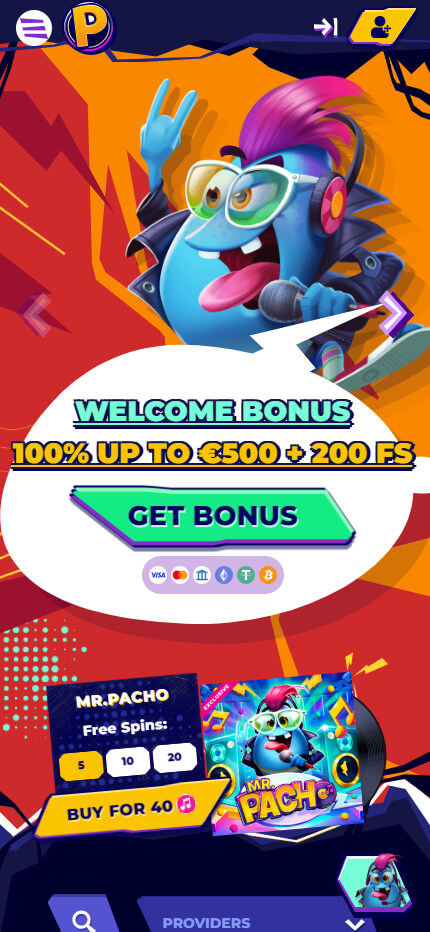 MrPacho Casino main page