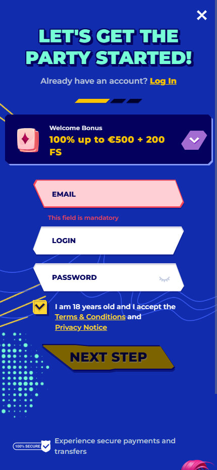 MrPacho Casino Start registration