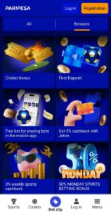 paripesa Bonuses and Promotions