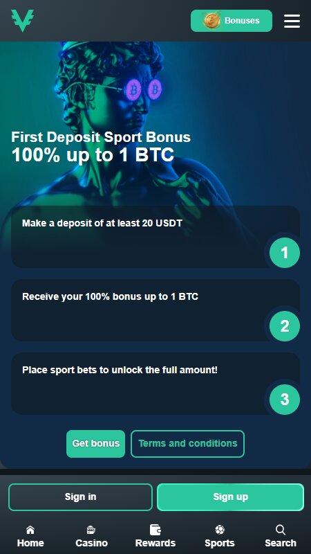Vave first deposit bonus