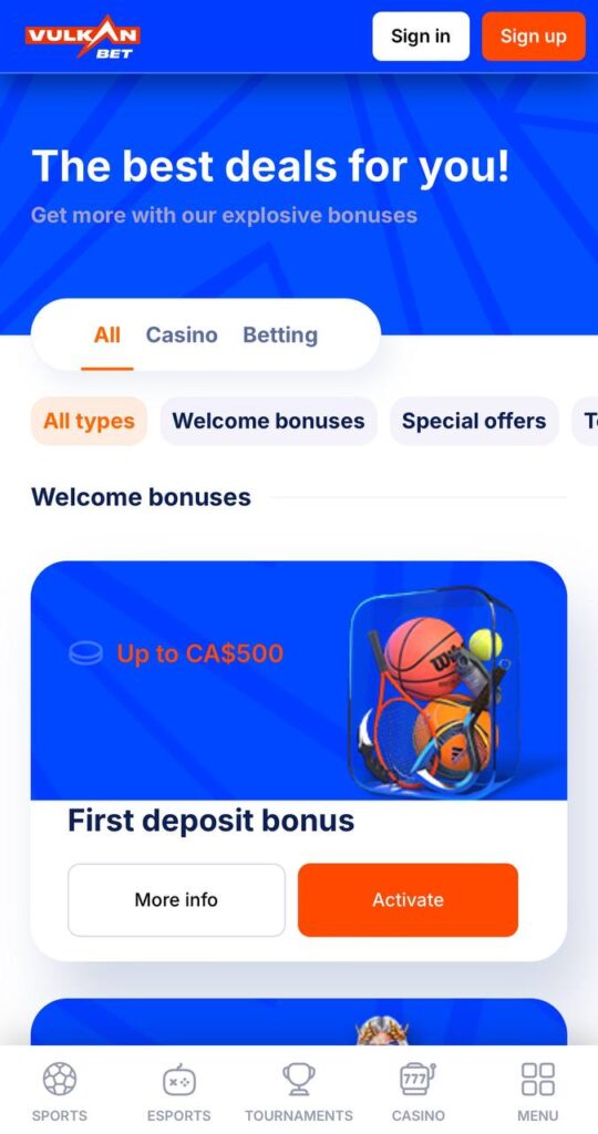 Vulkanbet Bonuses and Promotions