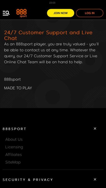 888sports Technical support