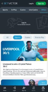 BetVictor Bonuses and Promotions