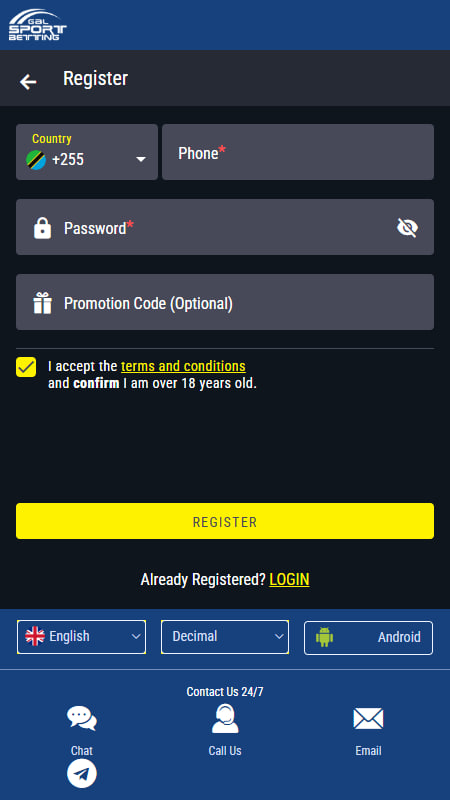GSB Bookmaker Registration