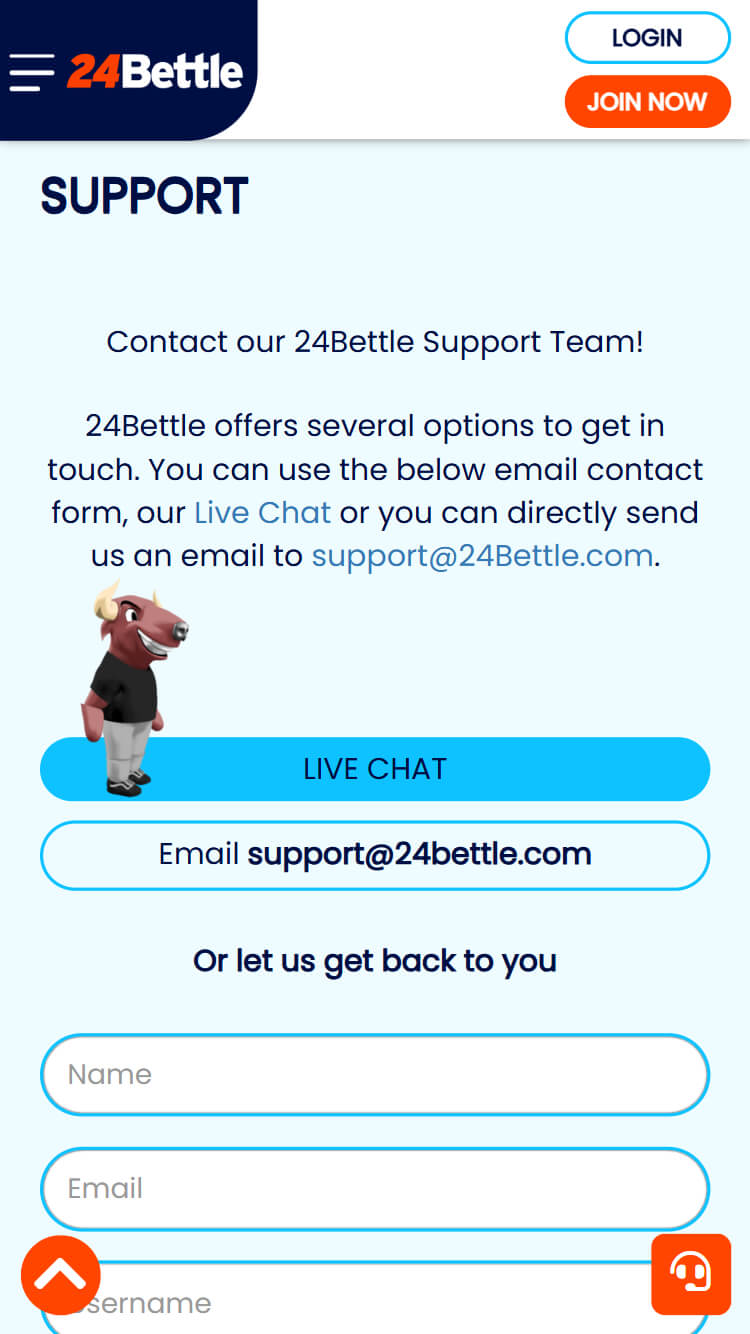 24bettle support
