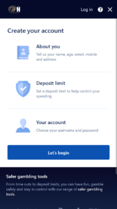 William Hill register