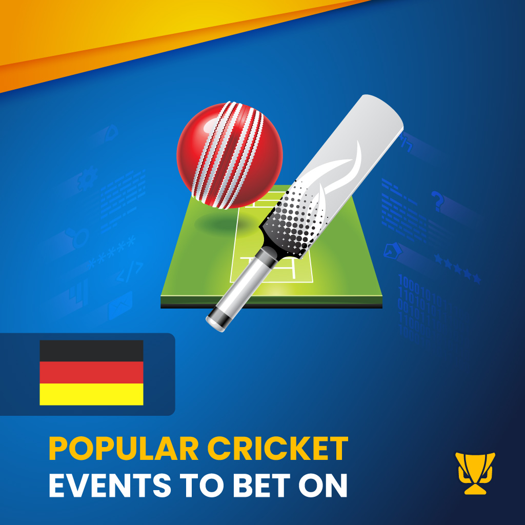 Popular cricket events to bet on in Germany