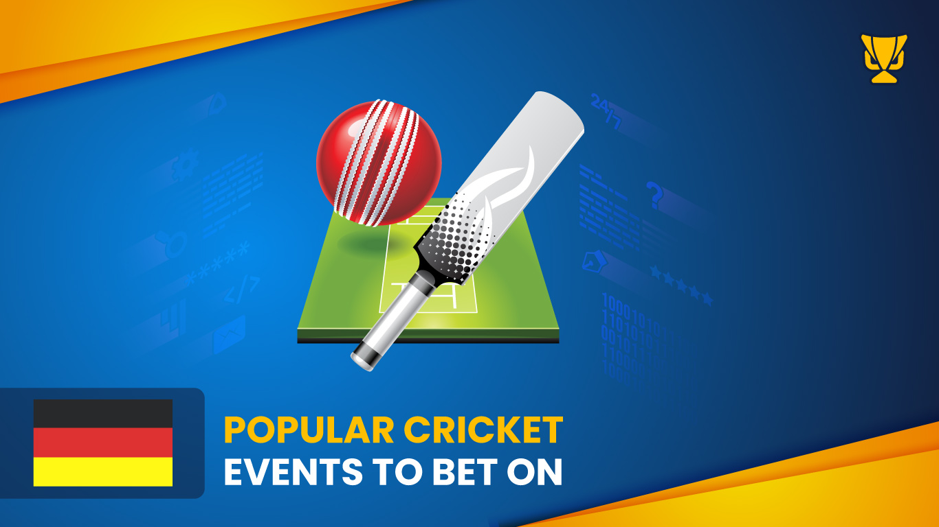 Popular cricket events to bet on in Germany