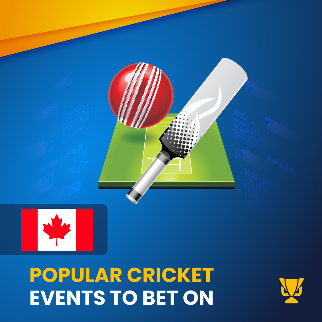 Cricket betting Events in Canada