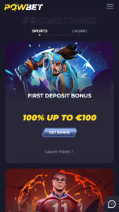 Powbet Bonuses and Promotions