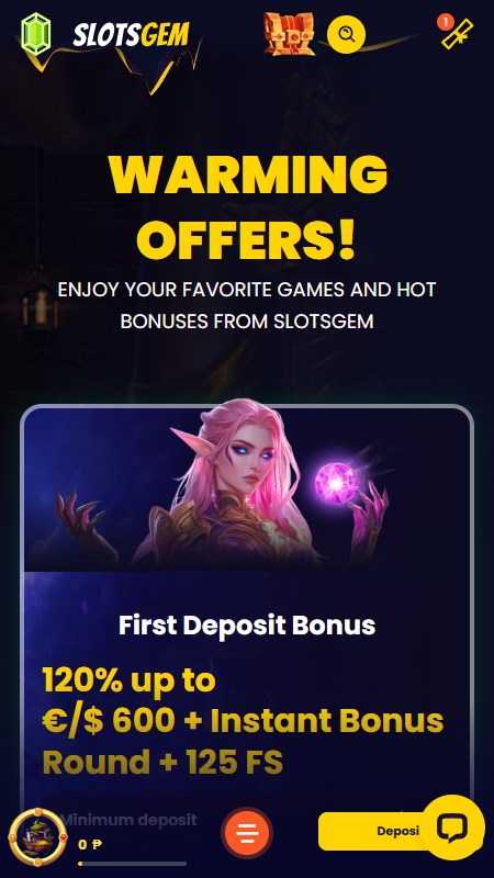 Slotsgem bonus