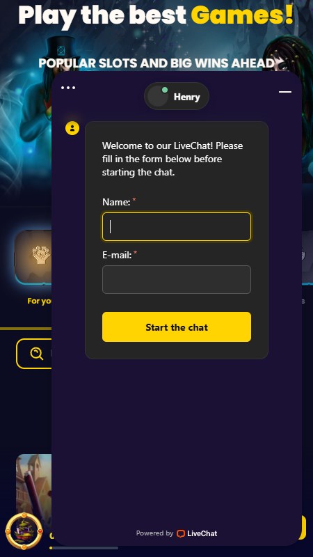Slotsgem support