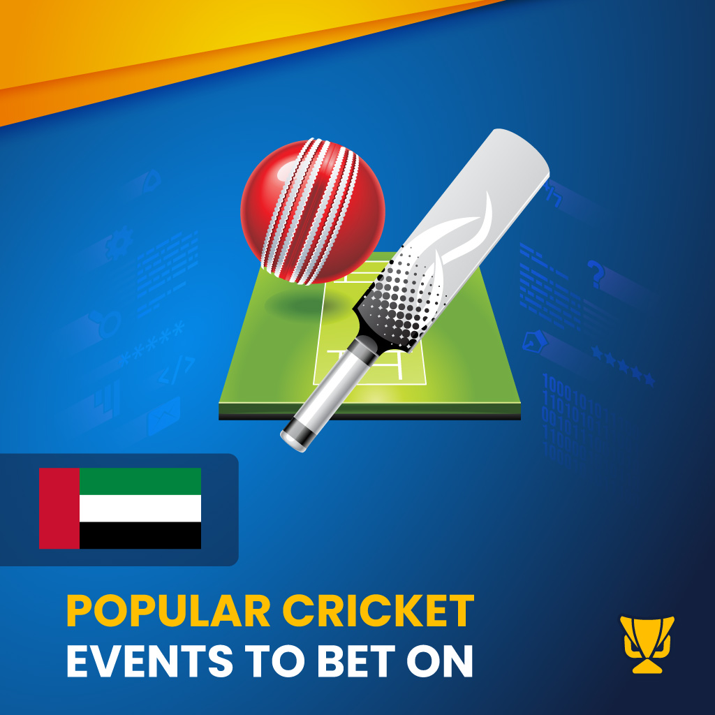 Cricket betting Events in UAE