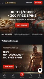 rollero casino bonuses