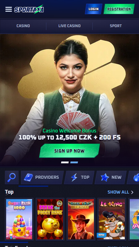 Sportaza casino main page Czech Republic